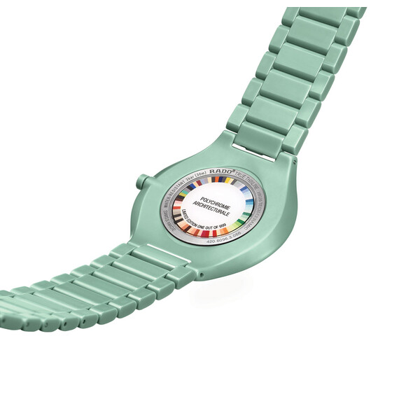 Hodinky Rado True Thinline Les Couleurs™ Le Corbusier R27096662, Verze: zelená , 7 image