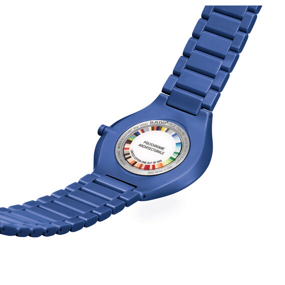 Hodinky Rado True Thinline Les Couleurs™ Le Corbusier R27092622, Verze: modrá , 7 image