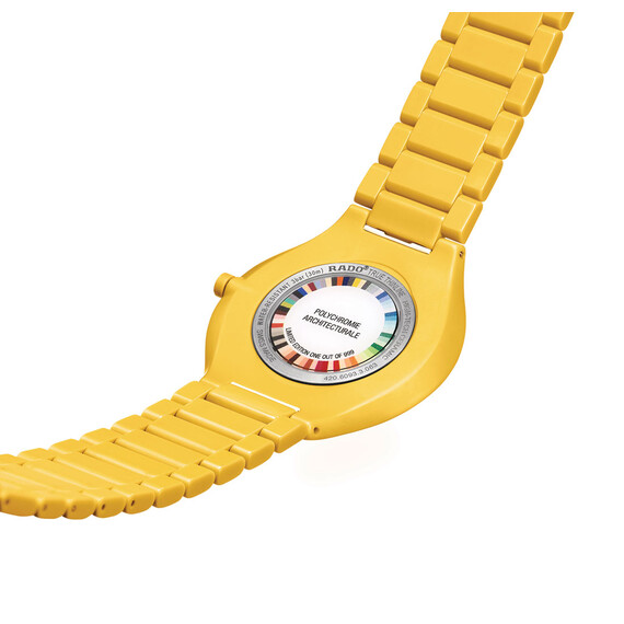 Hodinky Rado True Thinline Les Couleurs™ Le Corbusier R27093632, Verze: žlutá , 7 image