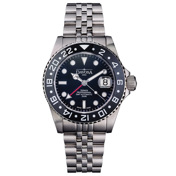 Pánské hodinky Davosa Ternos Professional GMT 161.571.05.W, Verze: černá 