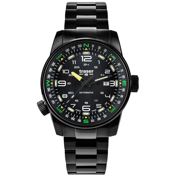 Pánské hodinky Traser P68 Pathfinder Automatic Black 109522, Verze: černá 