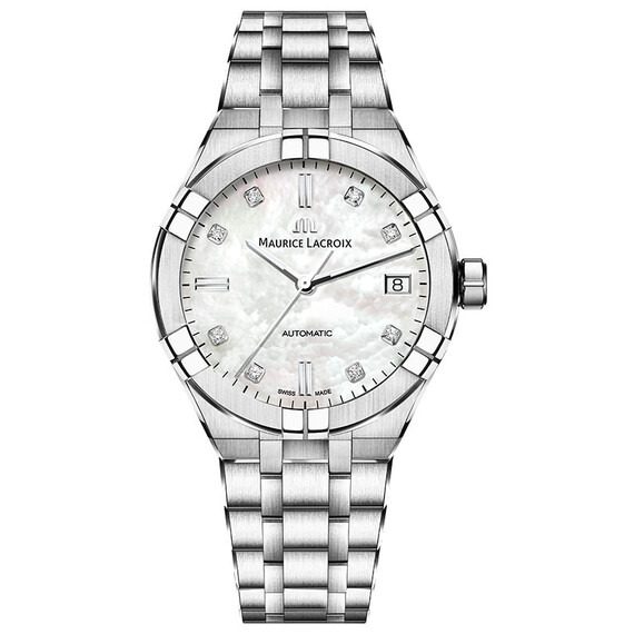 Dámské hodinky Maurice Lacroix Aikon Automatic 39 mm AI6007-SS002-170-1, Verze: stříbrná 
