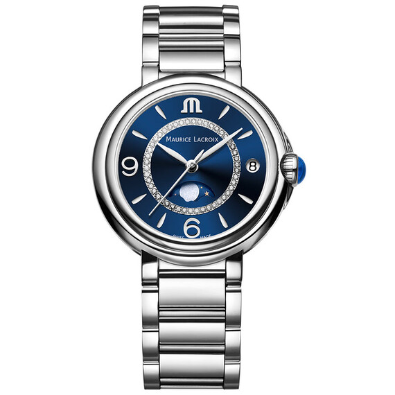 Dámské hodinky Maurice Lacroix Fiaba Moonphase FA1084-SS002-420-1, Verze: modrá 