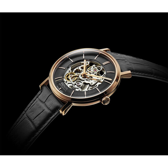 Pánské hodinky Epos 3437.135.24.15.25 Originale Retro Skeleton, Verze: černá , 2 image