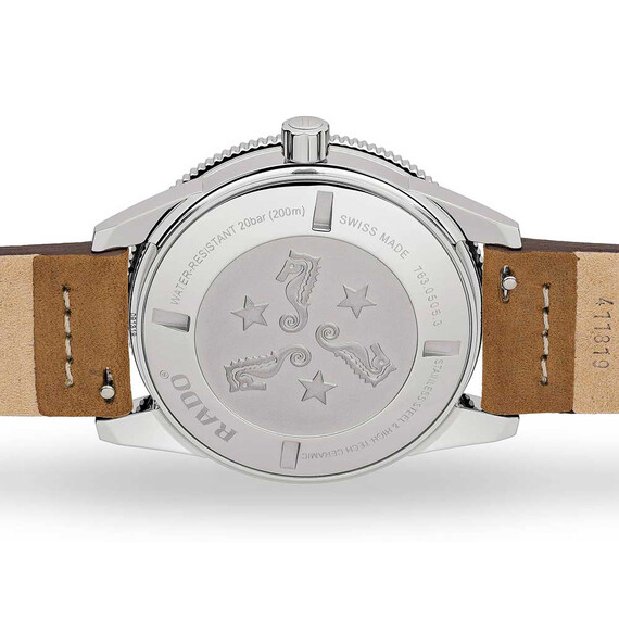 Řemínek Rado Captain Cook R070909001, Verze: hnědá , 2 image