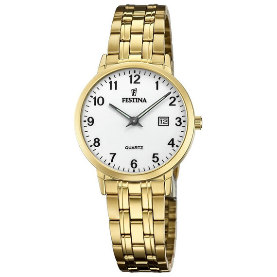 Dámské hodinky Festina Classic F20514/1, Verze: žluté zlato 
