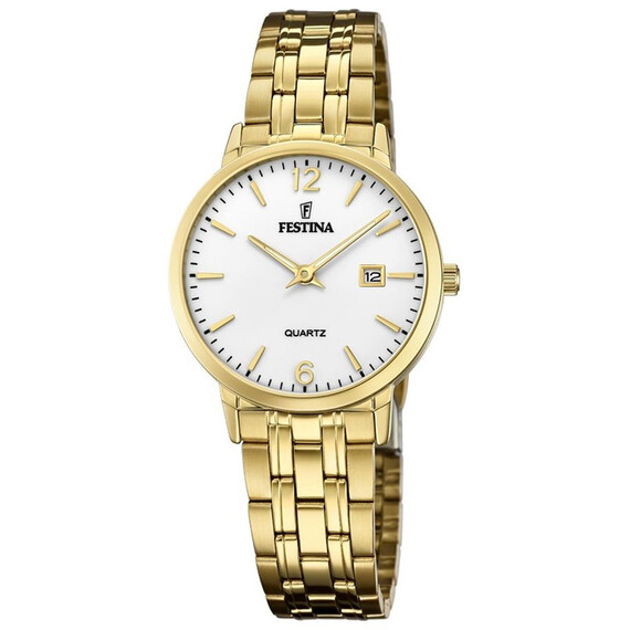 Dámské hodinky Festina Classic F20514/2, Verze: žluté zlato2 