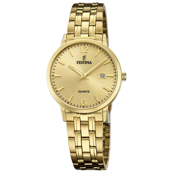Dámské hodinky Festina Classic F20514/3, Verze: žluté zlato3 