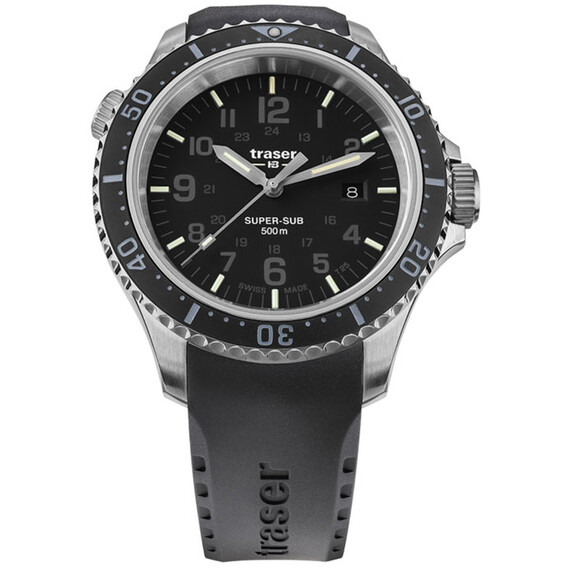 Pánské hodinky Traser P67 SuperSub T25 Black 109377, Verze: černá2 