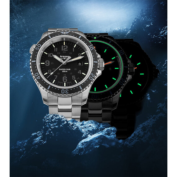 Pánské hodinky Traser P67 SuperSub T25 Black 109378, Verze: černá , 5 image