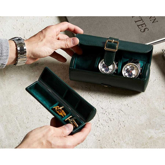 Pouzdro pro 3 hodinek WOLF British Racing 792941, Verze: zelená , 8 image