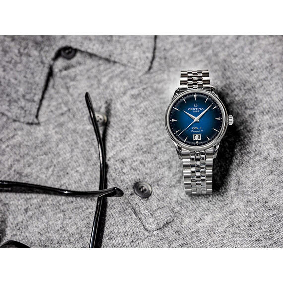 Pánské hodinky Certina DS 1 Big Date Powermatic 80 C029.426.11.041.00, Verze: modrá , 8 image