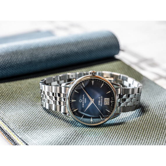 Pánské hodinky Certina DS 1 Big Date Powermatic 80 C029.426.11.041.00, Verze: modrá , 9 image