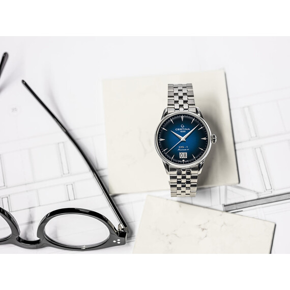 Pánské hodinky Certina DS 1 Big Date Powermatic 80 C029.426.11.041.00, Verze: modrá , 5 image