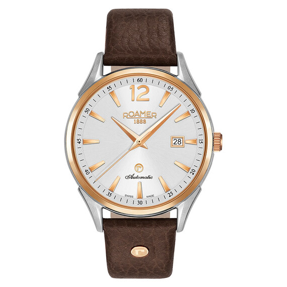 Pánské hodinky Roamer Swiss Matic 550660 49 25 05, Verze: hnědá2 