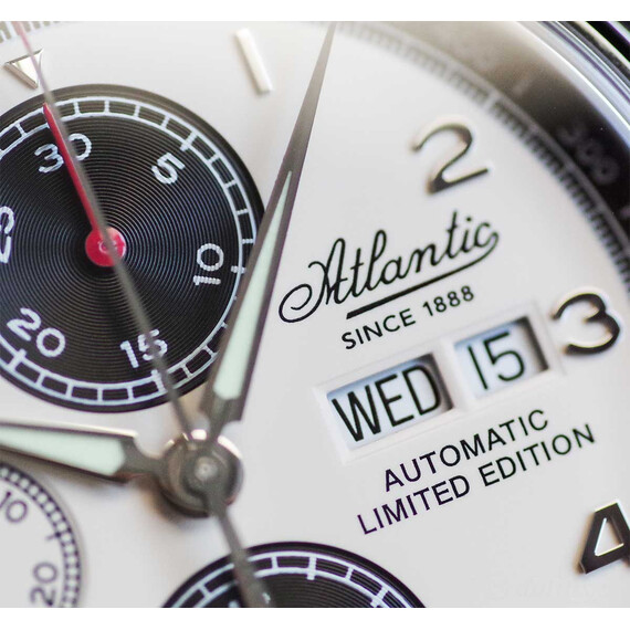 Pánské hodinky Atlantic Worldmaster Valjoux Limited Edition 55852.41.93, Verze: béžová, krémová , 6 image