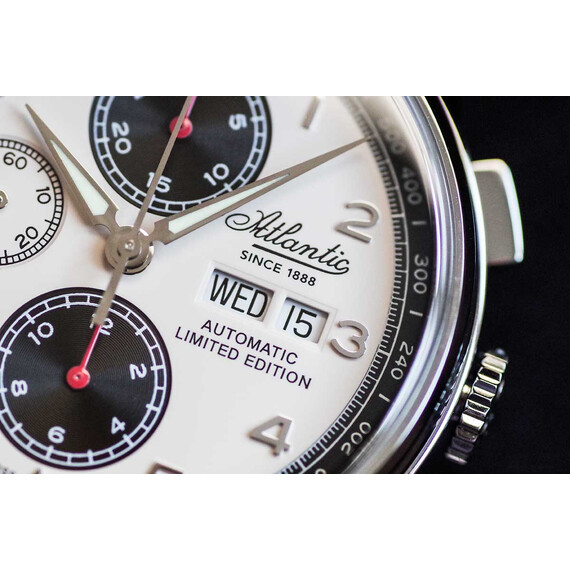 Pánské hodinky Atlantic Worldmaster Valjoux Limited Edition 55852.41.93, Verze: béžová, krémová , 9 image