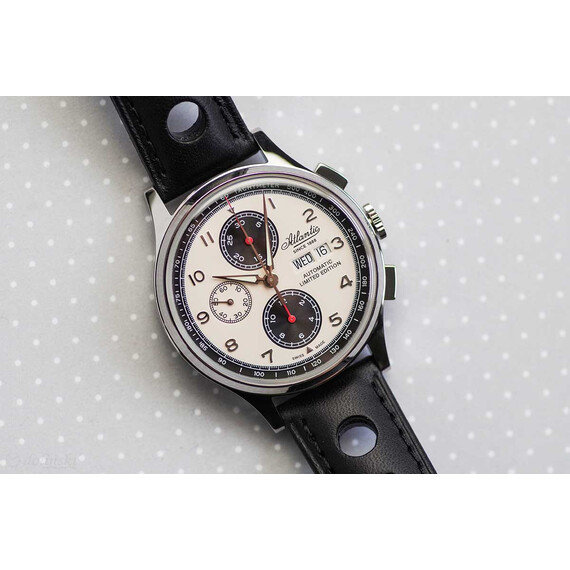 Pánské hodinky Atlantic Worldmaster Valjoux Limited Edition 55852.41.93, Verze: béžová, krémová , 5 image