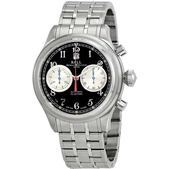 Pánské hodinky Ball Trainmaster Cannonball Chronograph CM1052D-S2J-BK 