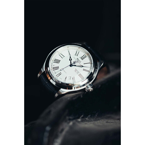 Pánské hodinky Ball Trainmaster Roman NM1058D-L4J-WH, Verze: stříbrná , 4 image