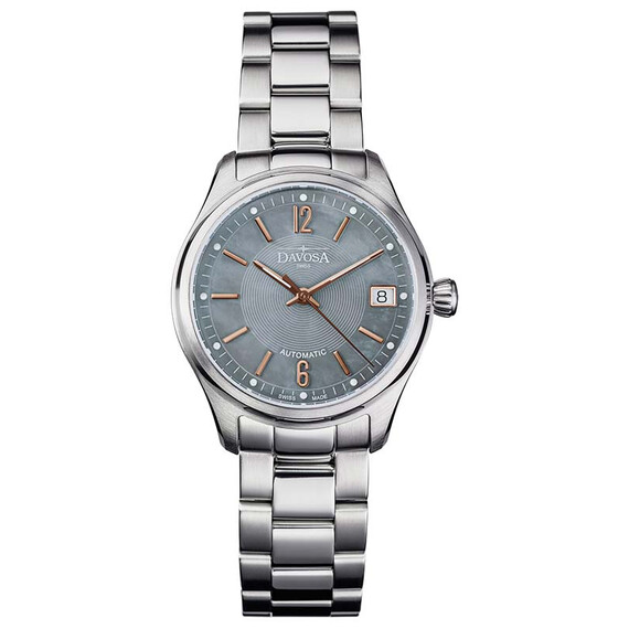 Dámské hodinky Davosa Newton Lady Automatic 166.192.55, Verze: šedá 
