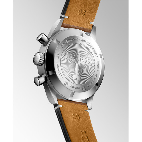 Pánské hodinky Longines Avigation BigEye L2.816.1.93.2, Verze: hnědá , 5 image