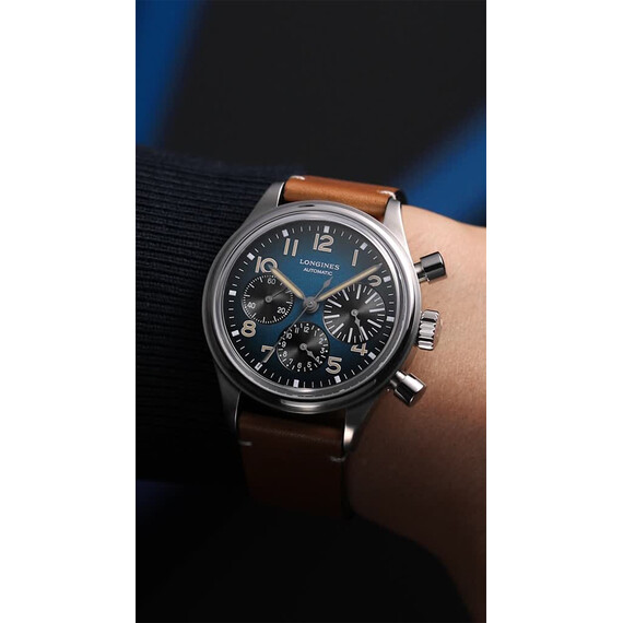 Pánské hodinky Longines Avigation BigEye L2.816.1.93.2, Verze: hnědá , 10 image