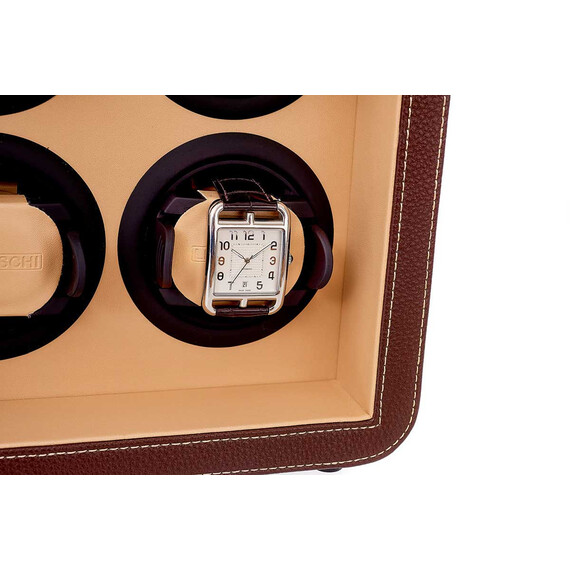 Natahovač pro 4 hodinek Leanschi WM04-CHOC, Verze: hnědá , 3 image