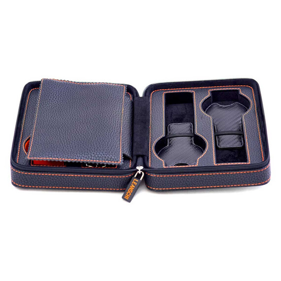 Pouzdro na 4 hodinky Leanschi WPO4-BLAK, Verze: černá , 4 image