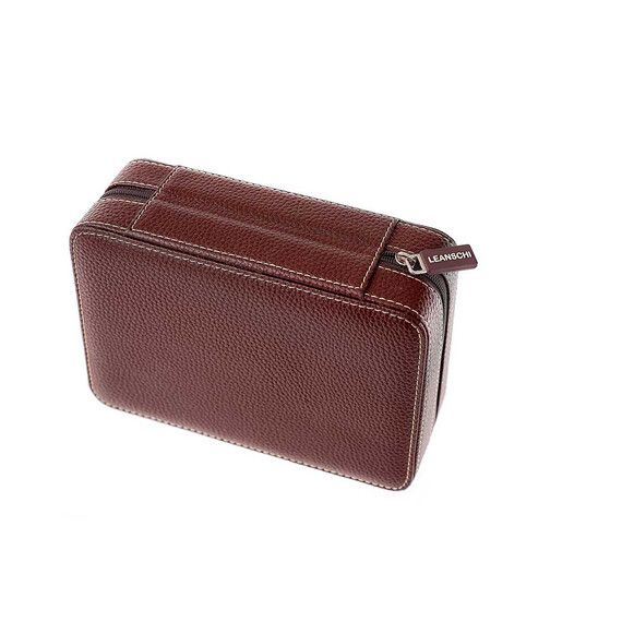 Pouzdro na 4 hodinky Leanschi WPO4-CHOC, Verze: hnědá , 5 image