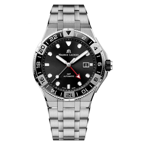 Pánské hodinky Maurice Lacroix Aikon Venturer Automatic GMT AI6158-SS002-330-1, Verze: černá 