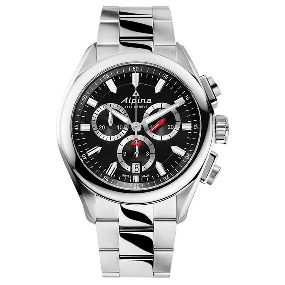 Pánské hodinky Alpina Alpiner Quartz Chronograph AL-373BS4E6B, Verze: černá2 