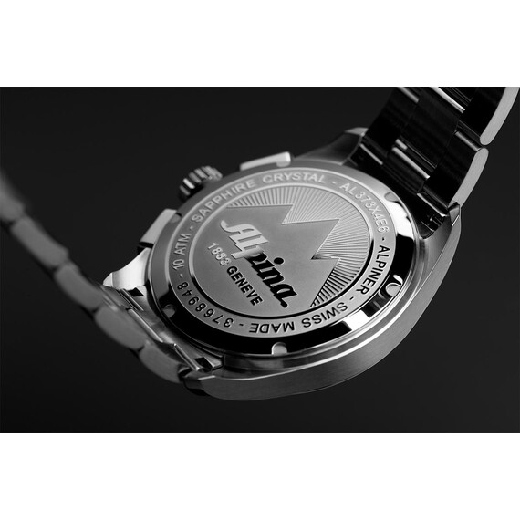Pánské hodinky Alpina Alpiner Quartz Chronograph AL-373SB4E6B, Verze: stříbrná , 3 image