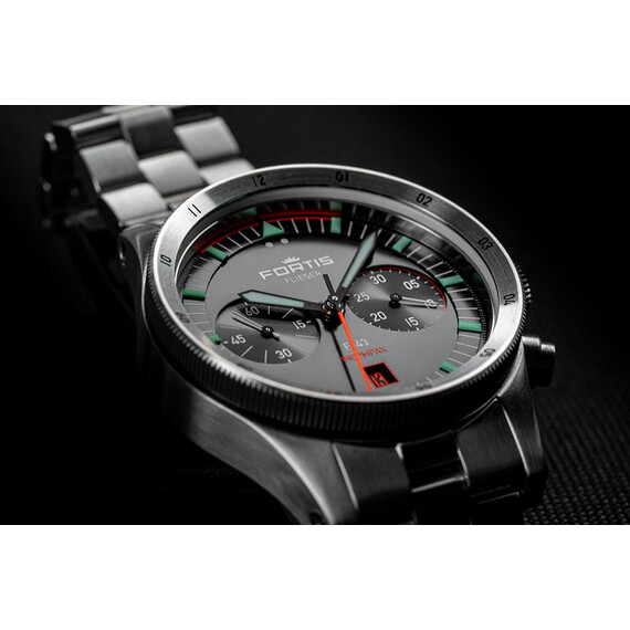 Pánské hodinky Fortis Flieger F-43 Bicompax F4240004, Verze: stříbrná2 , 7 image