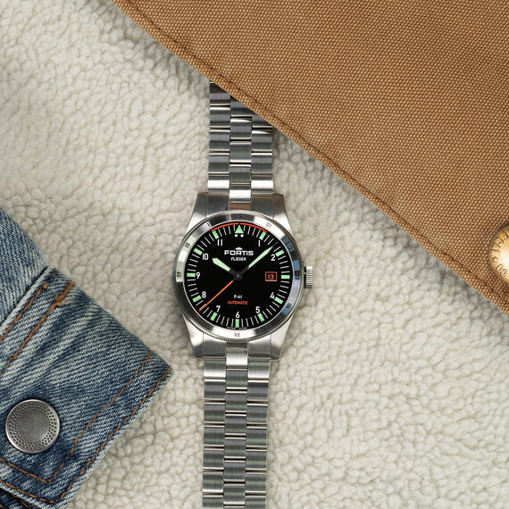 Pánské hodinky Fortis Flieger F-41 Automatic F4220008, Verze: černá3 , 4 image