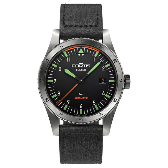 Pánské hodinky Fortis Flieger F-41 Automatic F4220009, Verze: černá2 