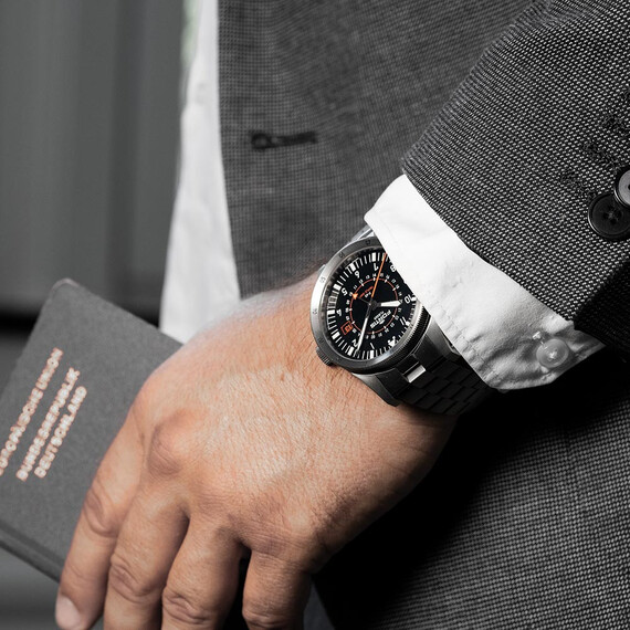 Pánské hodinky Fortis Flieger F-43 Triple-GMT F4260000, Verze: černá , 11 image