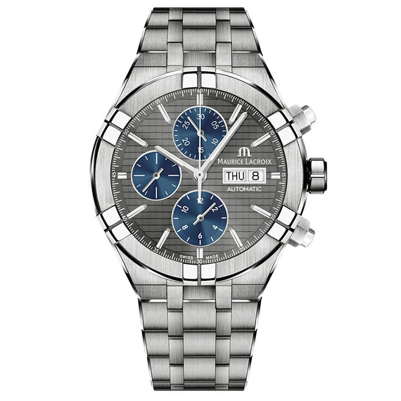 Pánské hodinky Maurice Lacroix Aikon Automatic Chronograph Titanium AI6038-TT030-330-1, Verze: šedá 