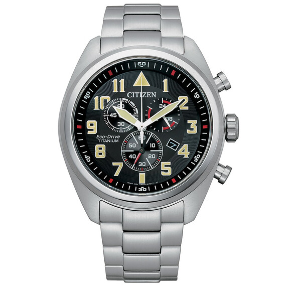 Pánské hodinky Citizen Military Chrono AT2480-81E, Verze: černá 