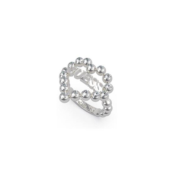 Prsten Guess Heart Romance UBR70025-56, Verze: stříbrná3 