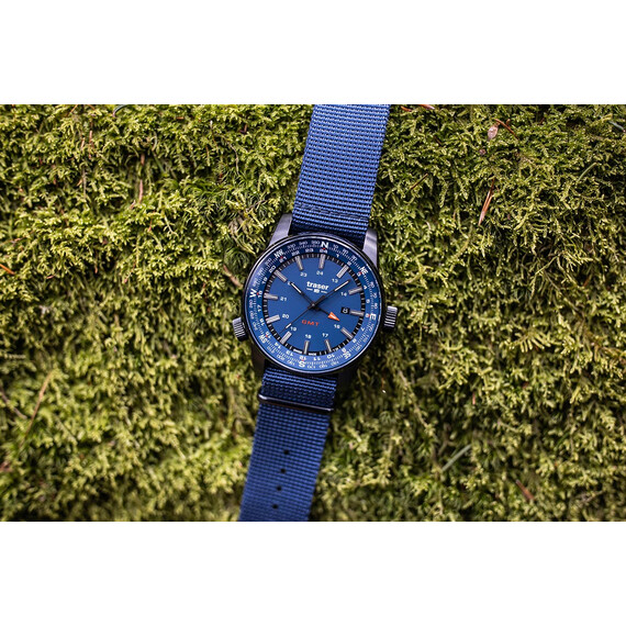 Pánské hodinky Traser P68 Pathfinder GMT Blue 109034, Verze: modrá , 17 image
