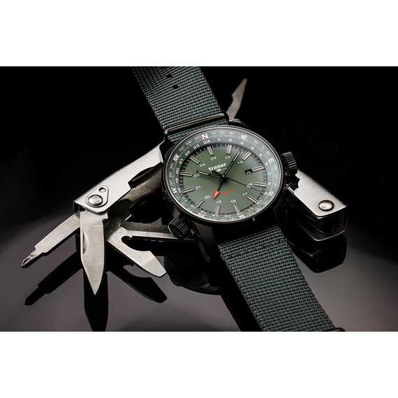 Pánské hodinky Traser P68 Pathfinder GMT Green 109035, Verze: zelená , 29 image