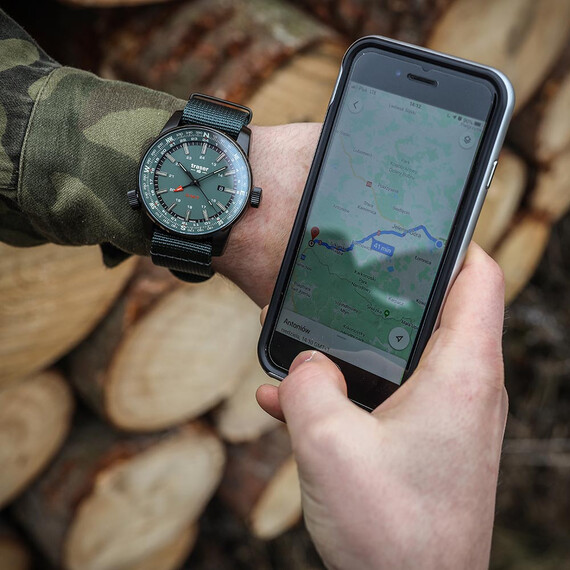 Pánské hodinky Traser P68 Pathfinder GMT Green 109035, Verze: zelená , 30 image