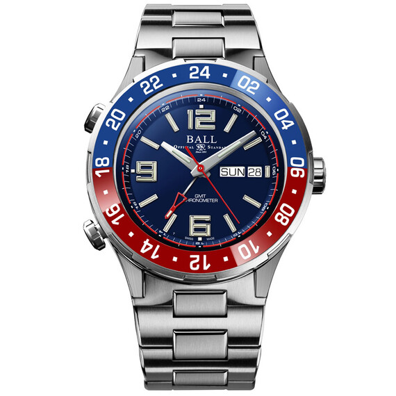 Pánské hodinky Ball Roadmaster Marine GMT DG3030B-S4C-BE, Verze: modrá2 