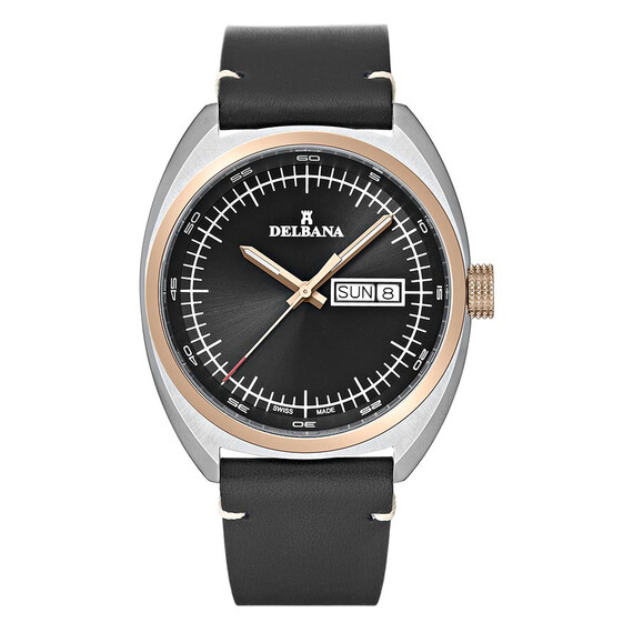 Pánské hodinky Delbana Locarno 53601.714.6.032, Verze: černá 