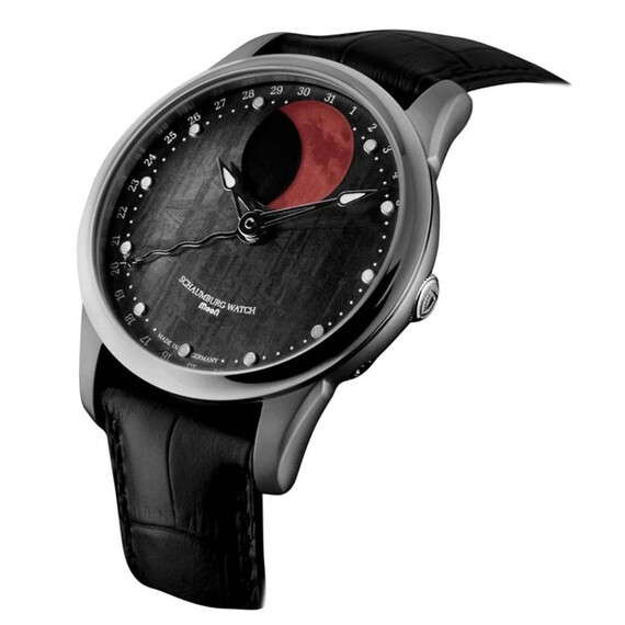 Pánské hodinky Schaumburg MooN Meteorite SCH-MNMEB, Verze: černá 