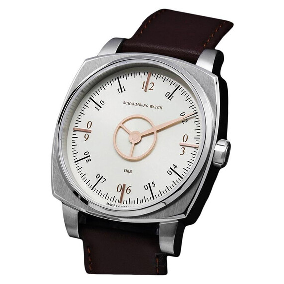 Pánské hodinky Schaumburg Squarematic Pureness SCH-SQPU, Verze: hnědá3 
