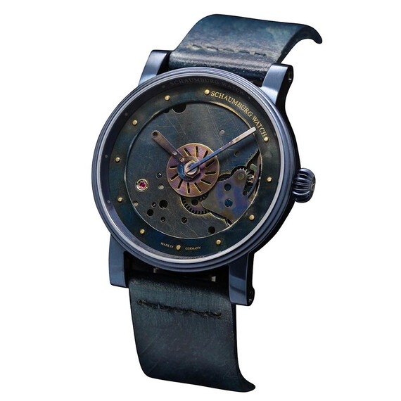 Pánské hodinky Schaumburg SteamPunk II SCH-STII, Verze: modrá 