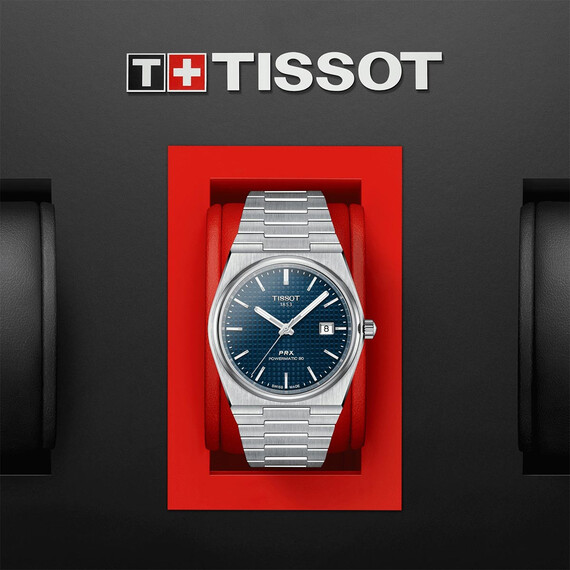Pánské hodinky Tissot PRX Powermatic 80 T137.407.11.041.00, Verze: modrá , 10 image