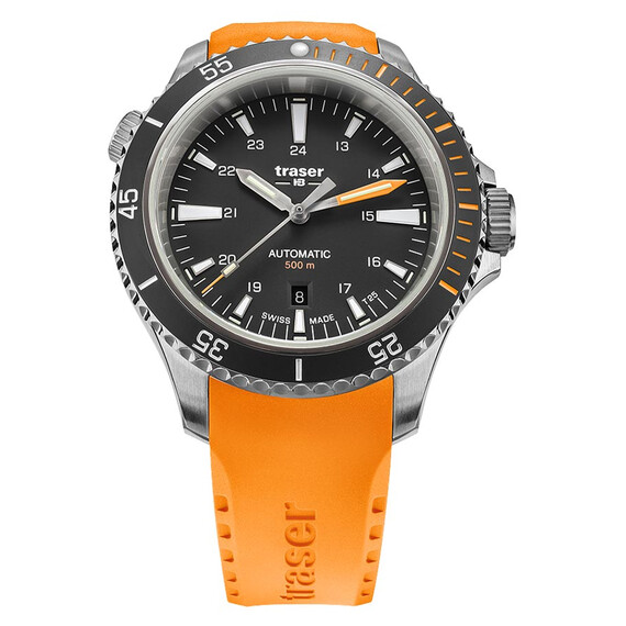 Pánské hodinky Traser P67 Diver Automatic Black T25 110323, Verze: oranžová , 4 image